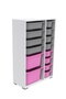 Hanah Home Rine 2D4K8U Blanco, Gris y Rosa